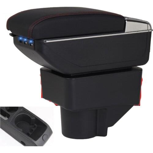 For Ford Fiesta Armrest Box Ford Fiesta Universal Car Central Armrest Storage Box cup holder ashtray modification accessories