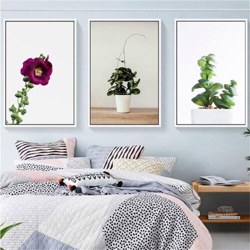 Cactus Poster Nordic Decorative Canvas Painting Beautiful Green Plant Leaves Poster Wall Picture For Living Room Home Decor