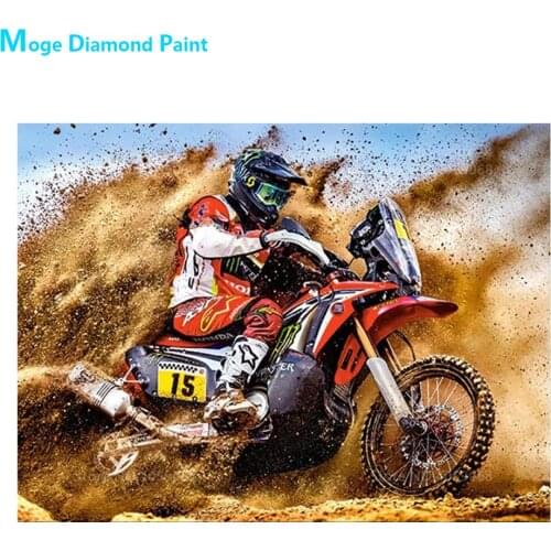 Desert Motorcycle Rally Diamond Painting Round Full Drill Nouveaute DIY Mosaic Embroidery 5D Cross Stitch Scenic Images