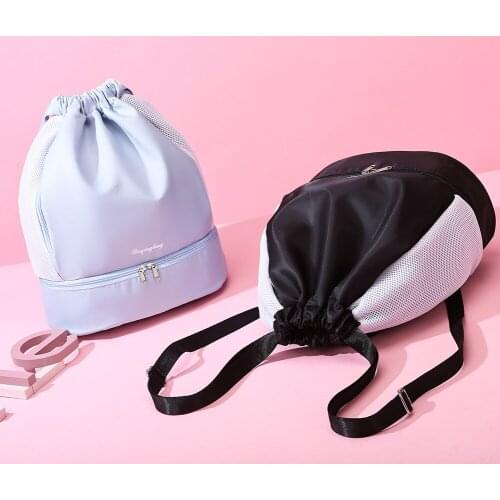 Drawstring Swimming Backpack Sports Dry Wet Bag Travel Pool Beach Swimsuit Camping Rucksack Fitness Gym Waterproof Shoulder Bag