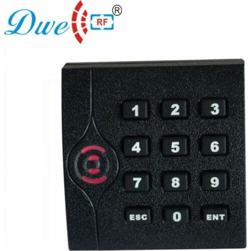 DWE CC RF RFID card reader 125khz emid wiegand 26 or 13.56mhz mf wiegand 34 IP64 keypad reader for access control 002F