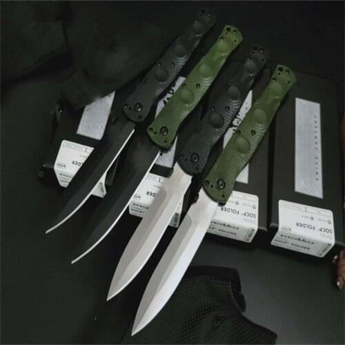 Butterfly Folding Knife 391 SOCP D2 Sharp Blade Nylon Glass Fiber Plastic Handle Pocket Outdoor Survival Hunting Camping Tool