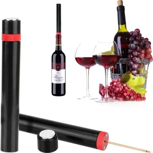 Air Pump Wine Bottle Opener Safe Portable Stainless Steel Pin Cork Remover Air Pressure Corkscrew Kitchen Tools Bar Accessories