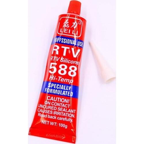 100g Strong adhesive glue high temperature sealant RTV red fastening glue for car Motor Gap seal repair tools