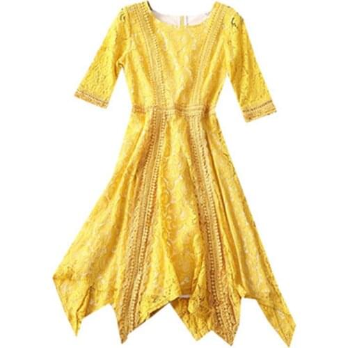 Желтые летние платья Wangxiangqian China At AliExpress