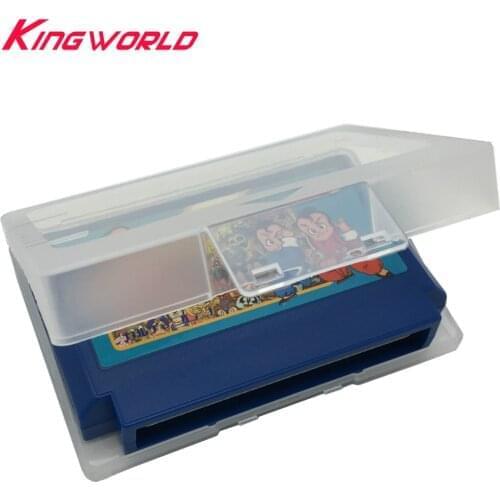 10pcs Transparent Plastic Storage Cases Collection Protector Box for F-C Games Card Cartridge JP version