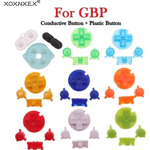 1set For Nintendo Gameboy Pocket Rubber Conductive Buttons A B Buttons Keypads for GBP D Pads Power On Off Buttons