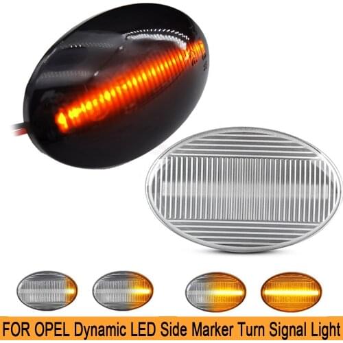 1Pair Car Dynamic Indicator Repeater Light Side Marker LED Lamp for Opel Meriva A Corsa C B Astra F Combo C Tirgra A Sintra