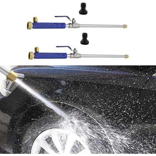 2x Metal High Pressure Water Wand Sprayer Car Washing Tools With 4x Tips