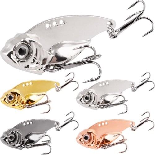 4PCS Fishing Bait Metal VIB Lures 7-20g Artificial Bait Minnow Lure Hard Wobbler Crankbait Jig Perch Carp Fishing Tackle Tool