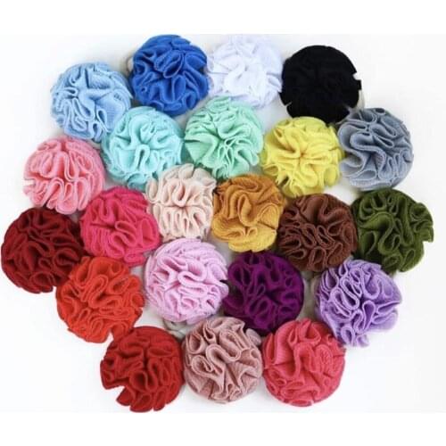 5pcs 8cm Fabric Flowers For Dress Wedding Decoration Fabric Flowers baby hair Accessories