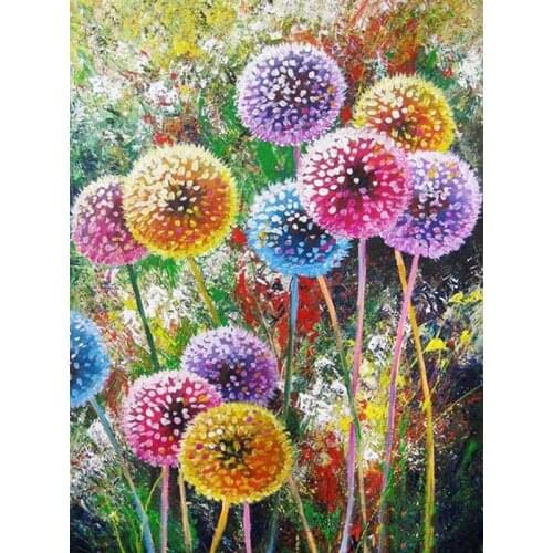 Full Square/Round Drill 5D DIY Diamond Painting "Colored dandelion" Embroidery Cross Stitch 5D Home Decor Gift