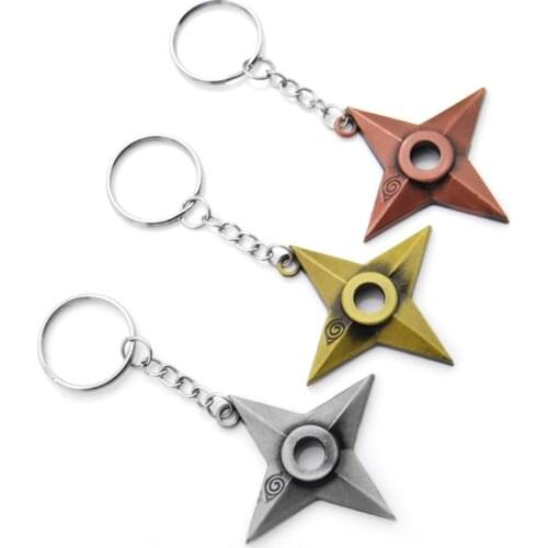 Anime Vintage Darts Keychain Gadgets For Men Antique Gold Weapon Key Chain On Bag Car Trinket Party Friends Gift