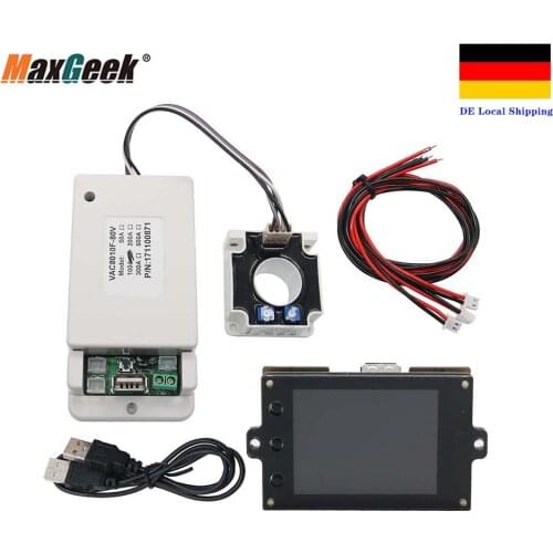 Battery Monitor Meter Wireless DC 80V 100A VOLT AMP AH SOC Remaining Capacity