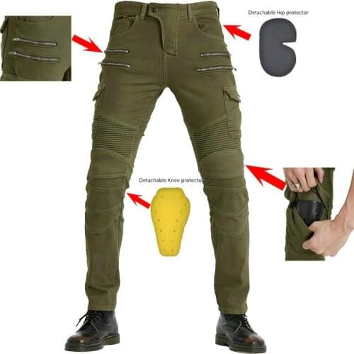 Motorcycle riding pants jeans for men and women hockey cross-country summer seasons leisure pants of locomotive