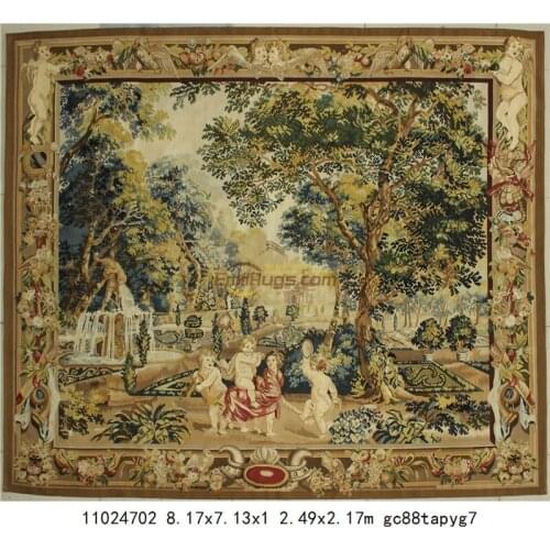 Tapestry vintage aubusson tapestry wall hanging floral tapestry wall tapestry medieval wool tapestrycurtains