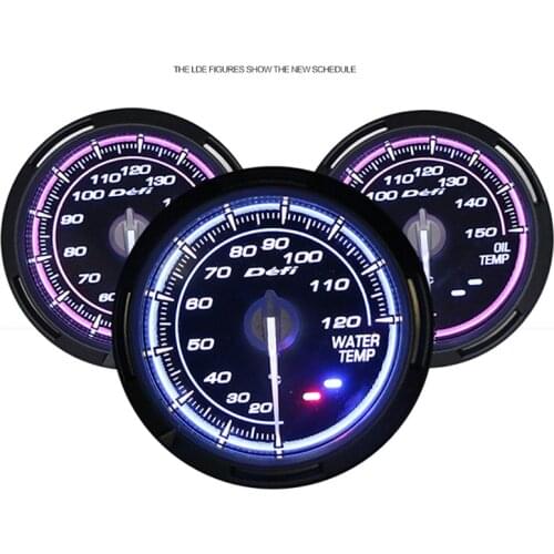Defi Gauge 60mm Car Defi C2 Water Temperature Gauge Vacuum RPM Oil Temp Turbo Boost Volts Meter