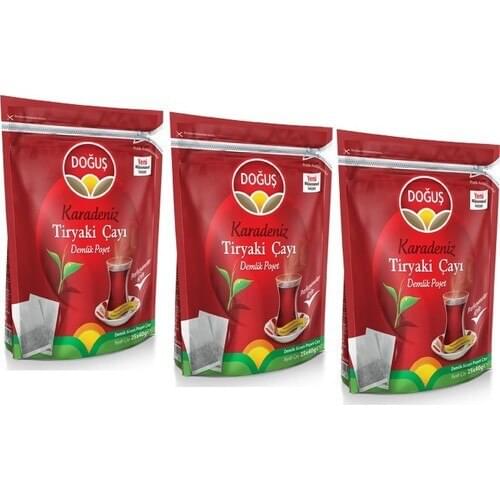 PERFECT WITH ITS WONDERFUL DRINK Dogus Tiryaki Teapot Tea Bag 25 pcs 40 gr x 3 pcs FREE SHIPPING FREE SHIPPING FREE SHİPPİNG