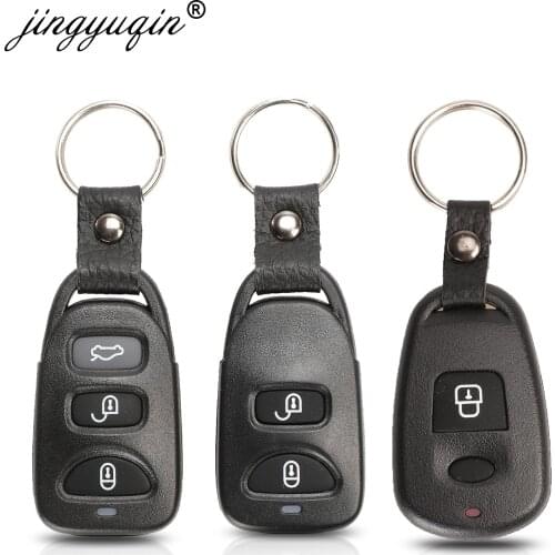 Jingyuqin 2/3 2+1 3+1 Buttons Remote Key Shell For Hyundai Elantra Sonata Santa For Kia Carens Keyless Fob Case Replacement