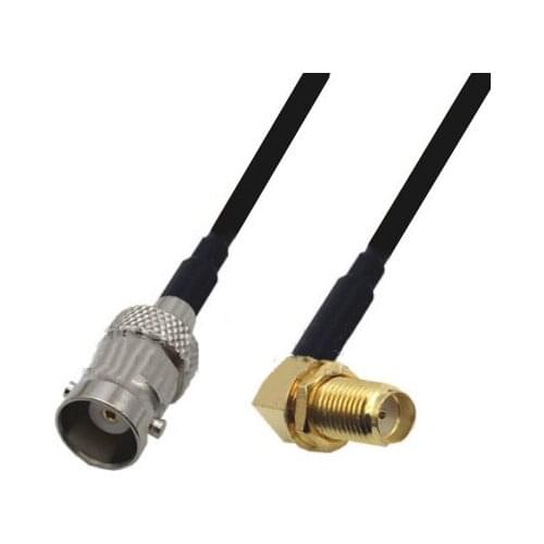 RG58 Cable SMA Female Right Angle to BNC Female Connector WiFi Antenna Extension Pigtail jumper cable