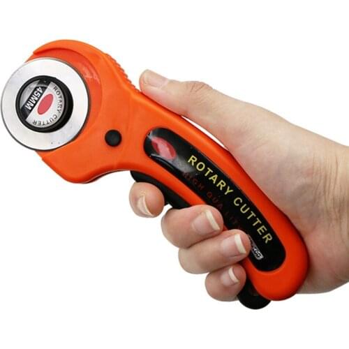 Leather Craft 45mm Rotary Cutter Leather Cutting Tool Fabric Cutter Circular Blade DIY Patchwork Sewing Quilting Fit Olfa Cut