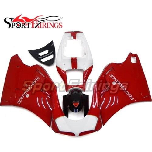 Red White Fairings For DUCATI 996 748 916 998 Year 96 - 02 1996 1999 2000 2001 2002 ABS Motorcycle Fairing Kit Bodywork Carenes