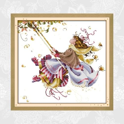 Fly Higher Patterns Counted Cross-Stitch, DIY Cross stitch Needlework Embroidery kits,Precise Printed Handwork Crafts