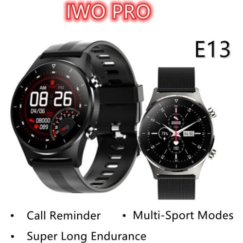 IWO PRO E13 Men Sports Smart Watch 2020 Multiple Sports Mode GPS Support Pedometer Full Touch Smartwatch For Apple HUAWEI Watch