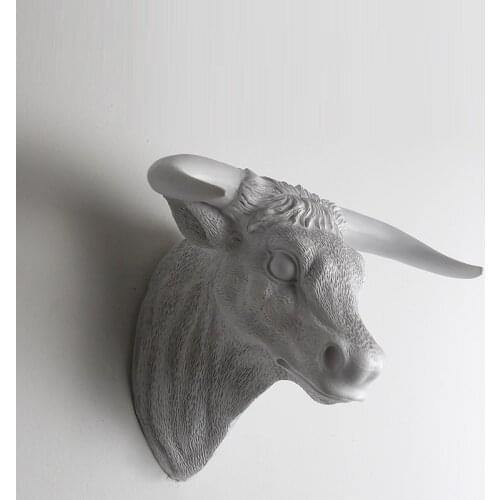 RETRO ANIMALS WALL DECOR 3D RHINOCEROS CAPRA CATTLE ART WALL HANGING LIVING ROOM OFFICE KIDS ROOM CONTRACTED BACKGROUND R683