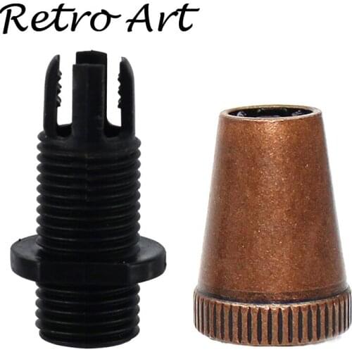 Strain relief wire grip for lamp holder threaded M10 vintage lighting cord grips