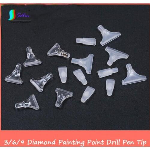 Wholesale 100pcs New Diamond Painting Fast Point Drill Pen Tip, DIY Cross Stitch Point Drill Artifact Convenience Tool A0380F