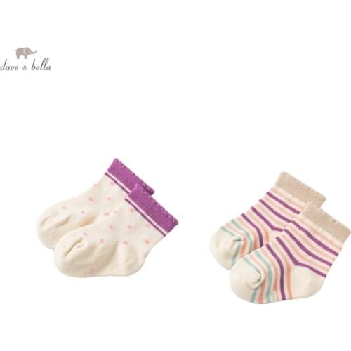 DB20262 dave bella autumn fashion baby girls cute cartoon socks fashion children kids girl socks