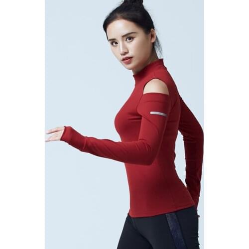 Autumn Women Sport Shirt Long Sleeve Quickl Dry Sweatshirt Sport Jerseys Jogger Casual Running Exercise Workout Shirt Sportswear