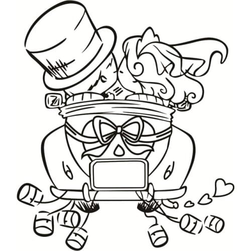 Couple Transparent Silicone Clear Rubber Stamp Sheet Cling Scrapbooking DIY Cute Pattern Photo Album Paper Card Decor Stamp 13