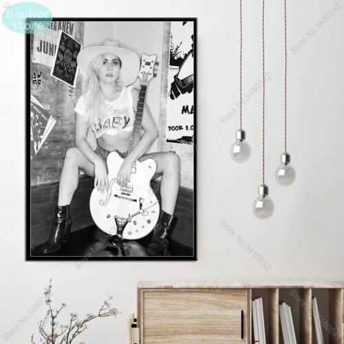 Posters and Prints Lady Gaga Singer Wall Art Poster Canvas Painting Pictures for Home Decoration
