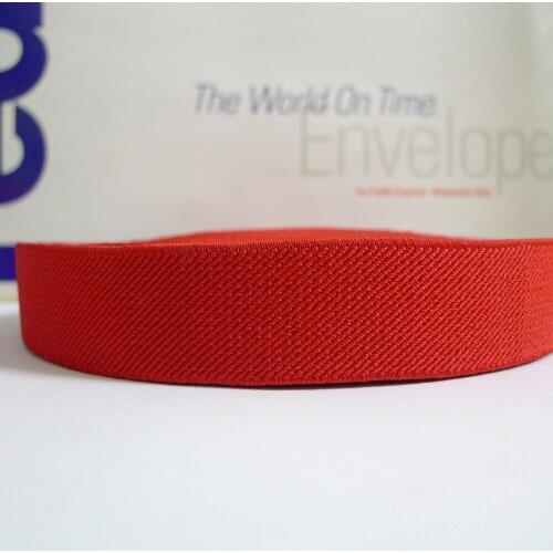 12 Meters 1" 25mm Wide #007 RED Color Suspender Elastic Webbing Great For Pacifier Clips
