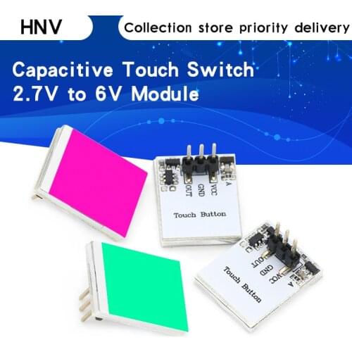 Blue Red Green color Capacitive touch switch button module 2.7V to 6V module anti-jamming is strong HTTM series