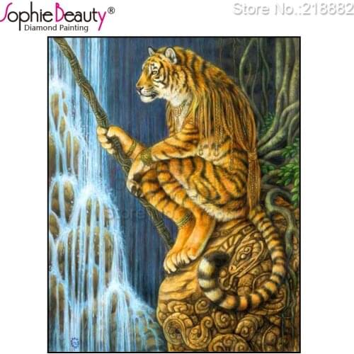 Sophie Beauty New Diy Diamond Painting Cross Stitch Resin Handcraft Embroidery Beaded Color Animal Men Needlework Mosaic Kit Art