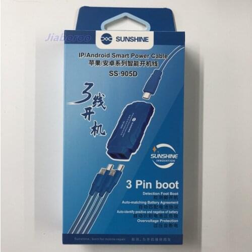 SUNSHINE SS-905D Smart Automatic Recognition Power cable For iphone Android phone Motherboard Repair