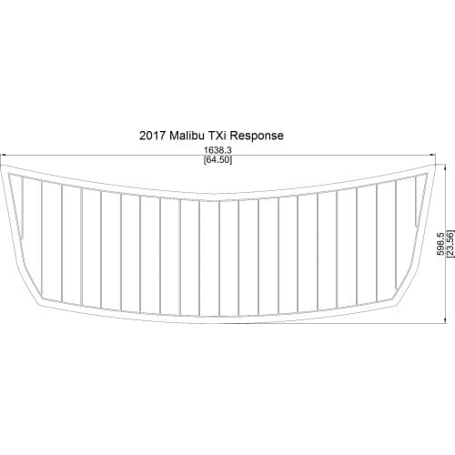 2017 Malibu TXi Response Swim Step Pad Boat EVA Teak Decking 1/4" 6mm
