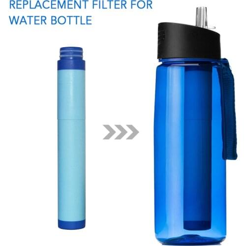 650ml Outdoor Water Filter Bottle Water Filtration Bottle Purifier for survival tool portable water filter bottle safe drinking