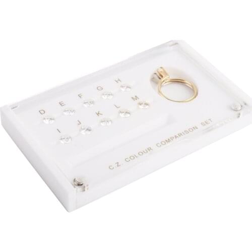 Wholesale 10 Grade C.Z Diamond Color Comparison Set Master Stone Set Jewelry Tools