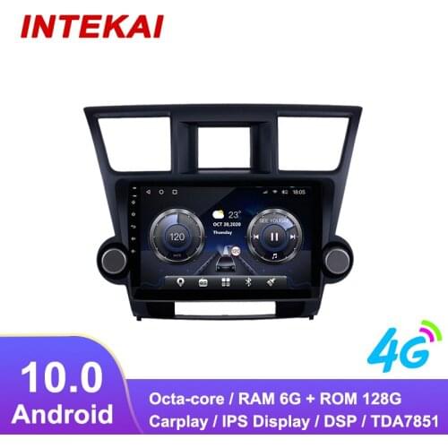 9"Android 10.0 Car Radio GPS Navigation autoradio multimedia player for Toyota Highlander 2014 2015 head unit stereo