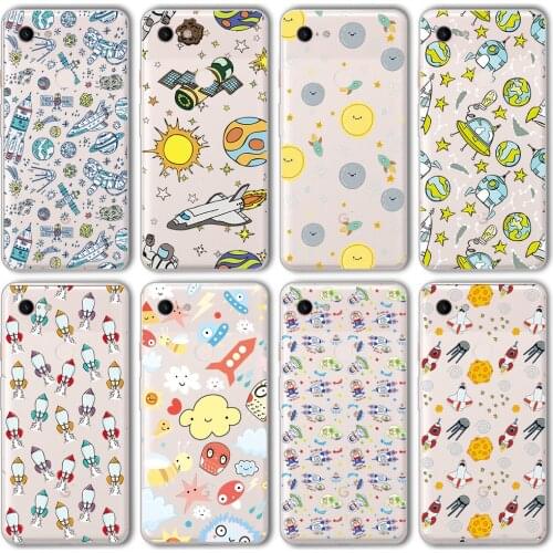 Ciciber Funda Case for Google Pixel 5 4 3 2 XL Luxury Astronaut Rocket Cute Soft Silicone for Google Pixel 4a 3a XL Coque Capa