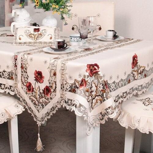 DIFUNINA Lace Tablecloths On The Table