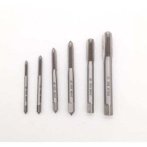 HSS-6542 Tap Straight Flute Metric Stainless Steel Special Machine Screw Thread Taps M3-M10 High-Speed Steel