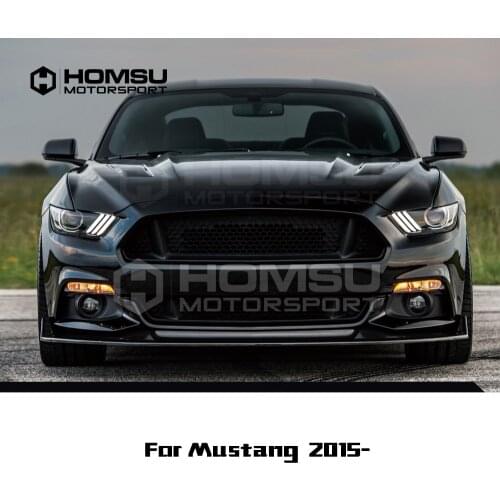 HN-S Style kit For mustang wide body kits FRP robot body kit for mustang GT front lip side skirt rear spoiler rear diffuser