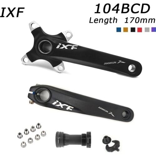 Bicycle Crank Set IXF 104 BCD CNC Untralight Crank Arm MTB/Road Bicycle Crankset With BB Crank for Bicycle Accessories Bike Part