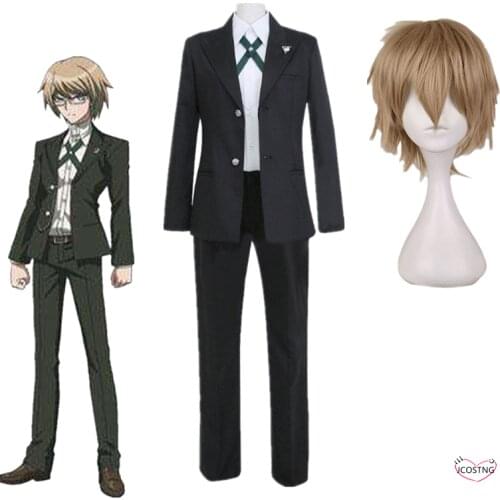 Anime Cosplay Costume DanganronpaV3 Killing Harmony Byakuya Togami Short Wig Men Uniform Jacket Shirt Pants Halloween Outfit