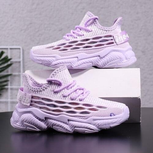 Trend High Quality Children Sping Shoes Breathable Sneakers For Boys Lightweight Kids Sports Soft Bottom Fashion Girls Shoes